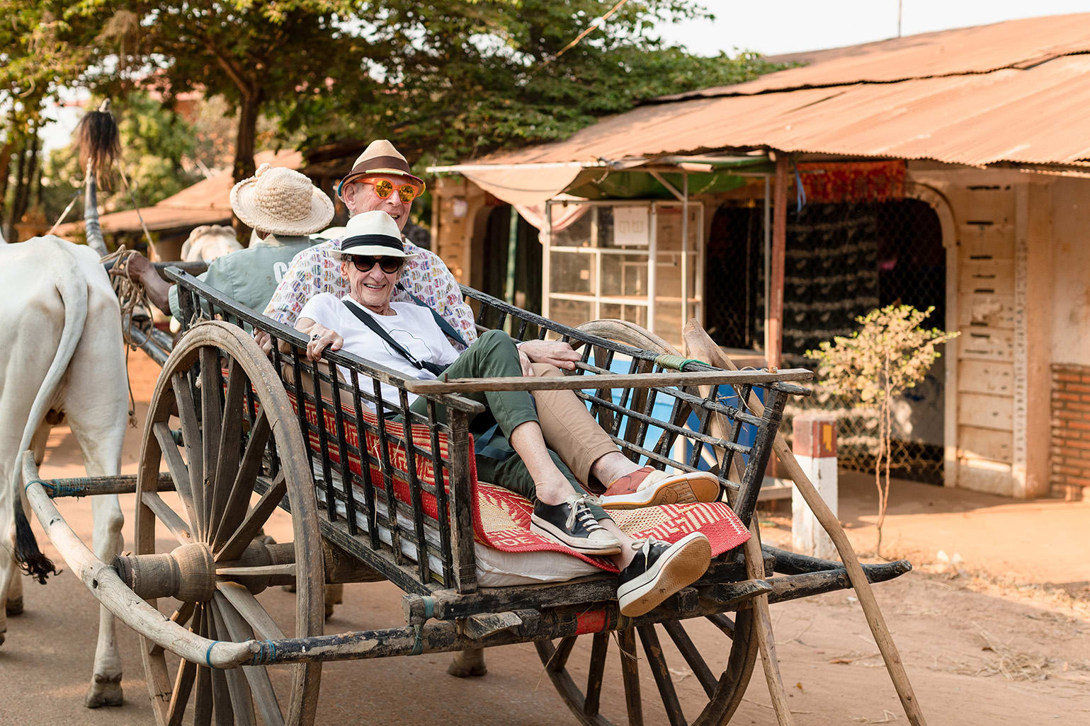 Aqua Mekong's 4-Day Mekong Discovery Upstream Day Four - Ox Cart