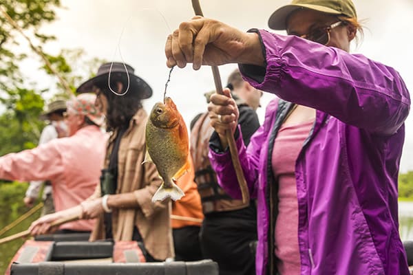 Zafiro’s 8-Day Itinerary Day Six - Fishing in Peru's Amazon river.