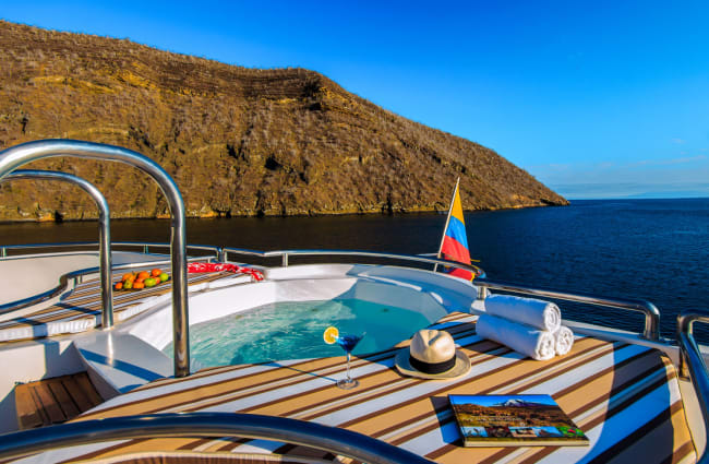Jacuzzi on the aft of the boat