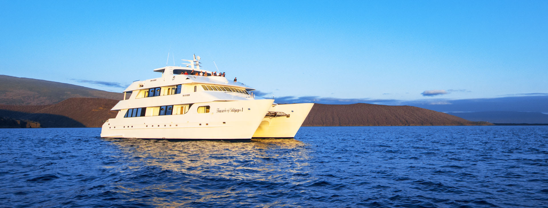 Beautiful boat at sea