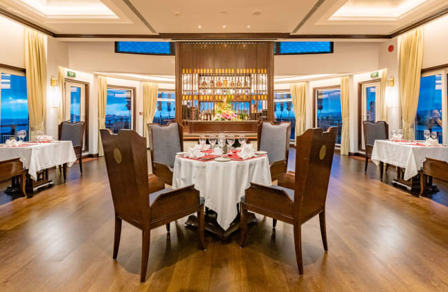 Table at the restaurant